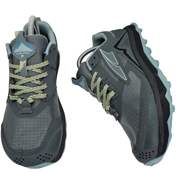 Altra Lone Peak 5 Green Blue Yellow Womens 7.5 W Hiking Trail Shoes Sneakers - Picture 2 of 12